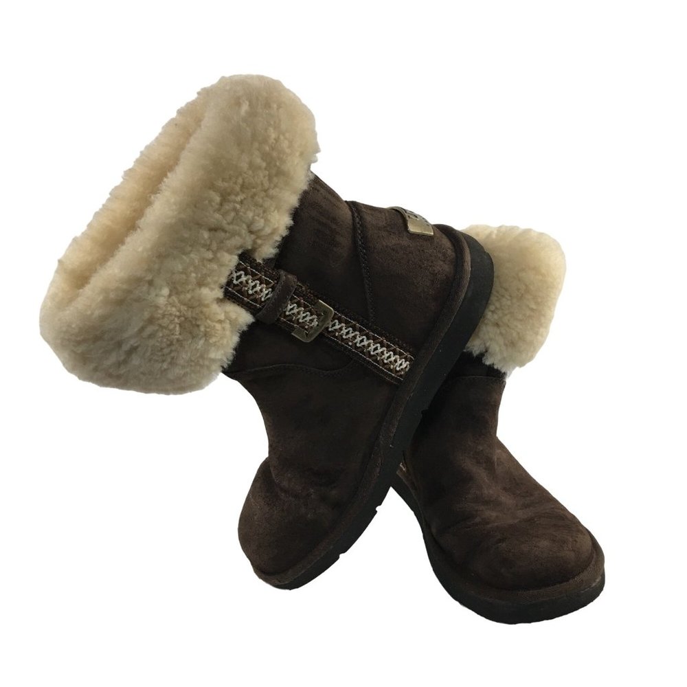 UGG METRO TAS FUR CUFF 5677 BOOTS ESPRESSO WOMENS 6